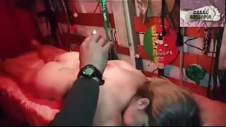 Gresopio Couple at a Waxplay in Open House's BDSM Room