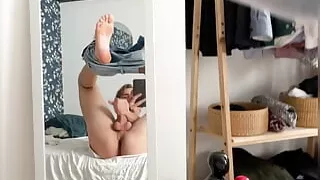 Tom a young French twink shows us his ass and feet and lets go of a huge cumshot