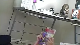 Blonde stripteasing teen shows off her body