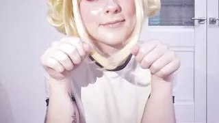 MY HERO ACADEMIA: Horny Toga Himiko teases you with her sexy feet, plays with cum and squirts