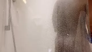 Taking a shower