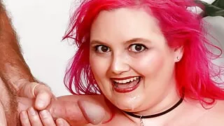 Pink Haired BBW Sara Star Puts Her Big Assets to Good Use