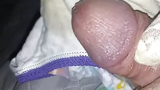 Breaking in a sweet pair of used panties