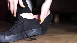 Big Meaty Soles and Worn Socks Teasing