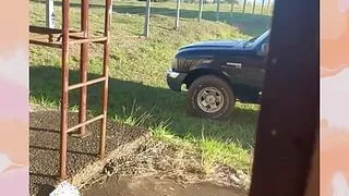 Woman invades private property and is caught by security