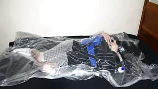 Aug 16 2023 - VacPacked in my PVC corset vest with my black SuperSoft lifevest and blue nylon lifevest