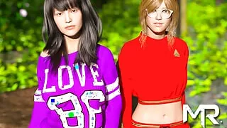 DusklightManor - Girlfriends hug each other tenderly E1 #86