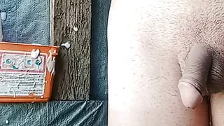 In the village, in the elderly shower, romance