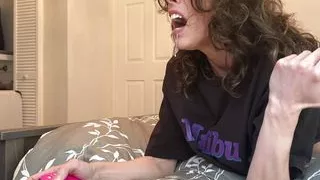 Vera King gets surprise throatpie while trying to level up her character