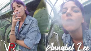 Annabel Lee - Smoking On The Bridge - VRSmokers