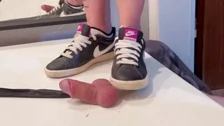 Sneaker and Barefoot Crush - Cock Trample