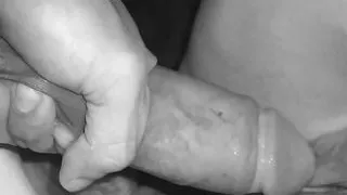 Super wet pussy welcoming huge cock in deep grotto. The bitch moans deliciously