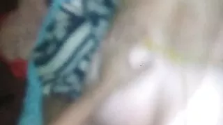 I record with my cell phone how I fuck her doggy style with her yellow thong