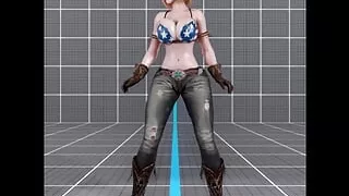 Tina Armstrong's Huge Patriotic Tits Bounce in Her New Idle (Alternative Angle)