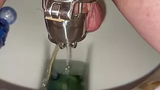 Sissy Chastity Pee Toilet