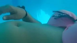 Fucking in the pool with my girlfriend with a happy ending Part 2