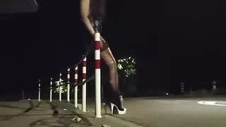 Sissy whore on a borring Nightshift