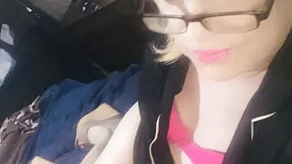 Crossdresser Krissy Sweets compilation wearing sexy high heels and lingerie