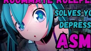 Your sexy roommate cuddles you whilst you're upset EROTIC AUDIO SFW AUDIO ROLEPLAY