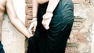 Sister-in-law fucks while bathing in rain