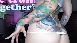 After training I show you my sweaty ass and I wink at you with my anus