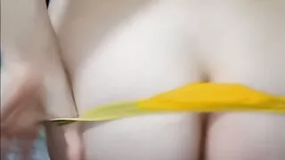 giving a blowjob before the sleepover to big dick, I get horny and milk her.