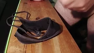 sperm cum in slip of wife