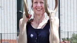 Annabel Miller: workout without panties