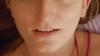 Red Head Slut Wife MILF Plays with Vibrator