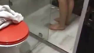 sexy stepdaughter gives me a nice blowjob in the shower after college blowjob  - latin amateur nora milf