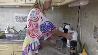 To Reward the MILF for Passionately Sucking His Cock He Makes Her Wet Twat Quiver