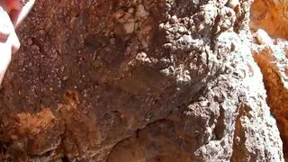 Blonde French Babe Seduces a Bulky Young Stud and Lets Him Fuck Her Ass on the Beach