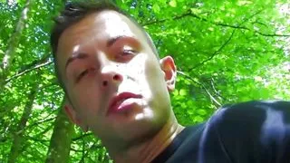 Meeting a Sexy Brunette in the Forest Makes the Guy Motivated for Outdoor Anal Sex