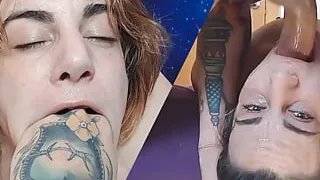 I LICK HER HAIRY PUSSY & SHE GIVES ME A SLOPPY DEEPTHROST BLOWJOB