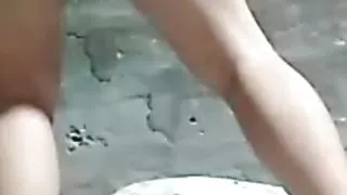 Sweet teen girl's morning masturbation with orgasm