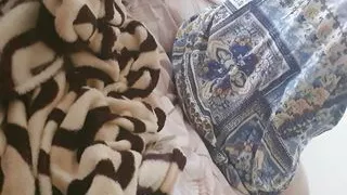 Step mom almost caught handjob step son dick in bed