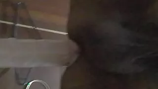 Im Riding a dildo and cumming hard