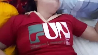 istri sialan di malam hari di ruang wawasan sperma vaginanya