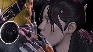 Hot Black-Haired Chick Grabbed By the Bun and Fucked in the Throat