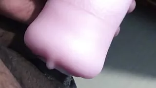 Trying my new masturbator