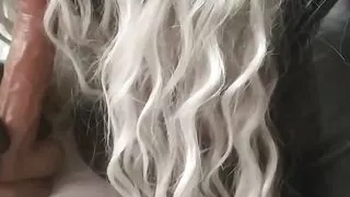 Can I be your hot slut ? Deepthroat with dildo