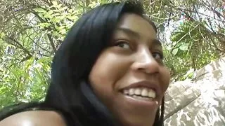 It Does Not Take Long for the Brunette to Make Him Nut on Her Booty