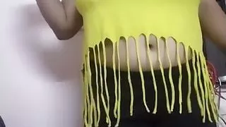 Seeing her stepfather's cock, the stepdaughter puts her finger in her pussy