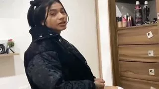 My Stepsister Arrives with a super short Skirt and wants to suck my dick while my stepmother is outside the room.