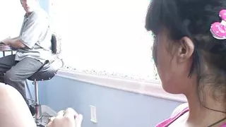 Old White Dude Goes Crazy Over the Brunette the Second He Licks Her Black Booty