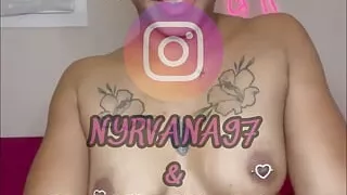 Black French VS a 28cm dildo