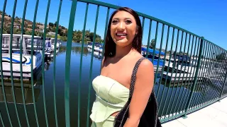 Mina luxx gets fucked in an alleyway before heading to the hotel for more - BANG