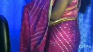 Sexy Bhabhi Gets Aroused by Standing for Self Cam Sex