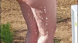 Tasty BBW washing her body...
