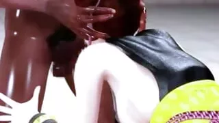 Chun-Li and the big black cock - Hentai 3d 48